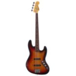 2013 Fender Tribute Series Jaco Pastoruis fretless bass guitar, made in USA, ser. no. T9xxxx4;