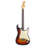 1962 Fender Stratocaster Electric guitar, made in USA, ser. no. 8xxx4; Finish: three-tone