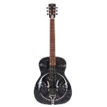 Dobro DM33H resonator guitar with replacement neck; chrome