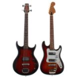 1970s Satellite 65/T electric guitar; together with a Satellite shortscale bass guitar (2)