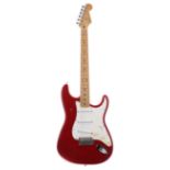 1995 Fender Stratocaster electric guitar, made in Mexico, ser. no. MN5xxxxx7; Finish: candy apple