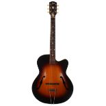 1959 Levin 335 archtop guitar, made in Sweden, ser. no. 3xxxx4; Finish: sunburst, lacquer