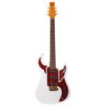 Burns Club Series Marquee electric guitar, made in Korea, ser. no. 20xxxx30; Finish: white, a few