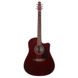 Seagull Entourage Burgundy CWGTQI electro-acoustic guitar, made in Canada, ser. no. 03xxxxxx30;