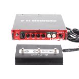 TC Electronic BH800 bass guitar amplifier head; together with a BH550/800 Tone Print Switch-3 foot