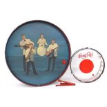 Buddy Rich Rhythm Pro snare drum, 12" diameter; together with a Cowsills 21" bass drum and pedal