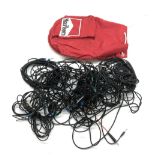 Bernie Marsden - Marlboro duffel bag enclosing a selection of audio cables