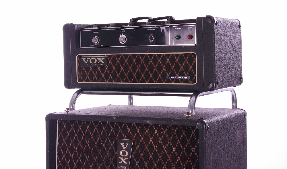 Bernie Marsden - Vox Solid State Foundation Bass guitar amplifier head for spares/repair, ser. no. - Image 3 of 4