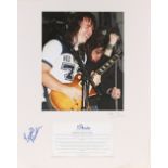 Bernie Marsden - Alan Perry 'The Whitesnake Collection' signed photographic artwork, limited edition