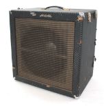 Ampeg B-15-N flip-top guitar amplifier, made in USA, ser. no. 307307, with 15" JBL speaker