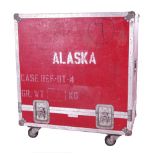 Bernie Marsden & Alaska - heavy duty Packhorse Case Co Ltd flight case on wheels suitable for a 4