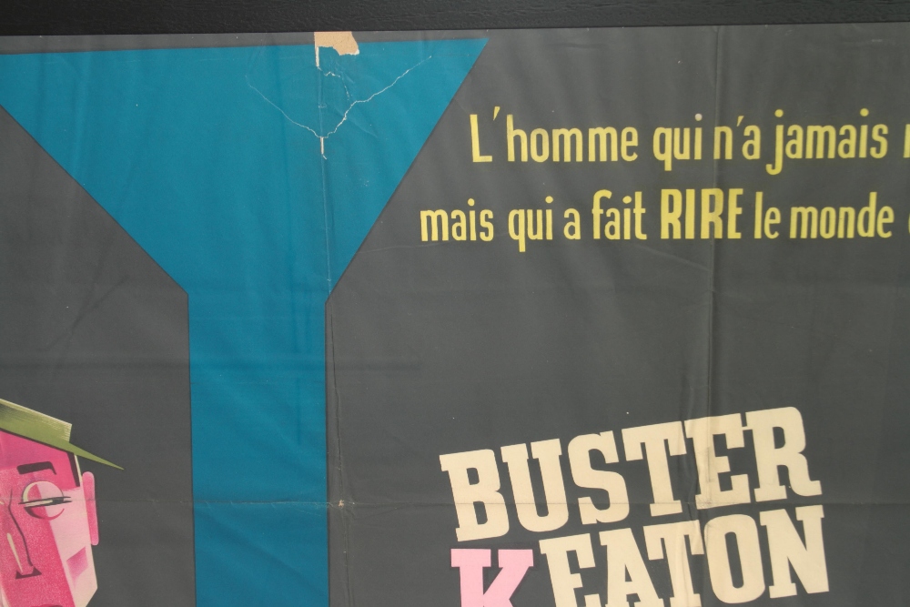 Buster Keaton - rare French subway poster for Buster Keaton's most renowned film 'The General', - Image 3 of 5