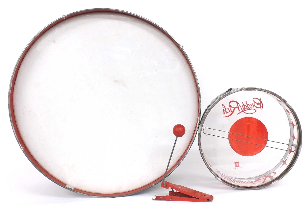 Buddy Rich Rhythm Pro snare drum, 12" diameter; together with a Cowsills 21" bass drum and pedal - Image 3 of 3