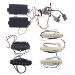 Selection of guitar pickups to include an EMG-85 and EMG-HB active humbucker set, a Seymour Duncan