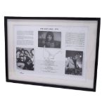 Ian 'Mac' McLagan (The Faces) - autographed poster of The Faces, framed, sold with a letter of