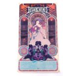 Hawkwind - United Artists Records promotional poster for 'Love & Peace', 35" x 20"