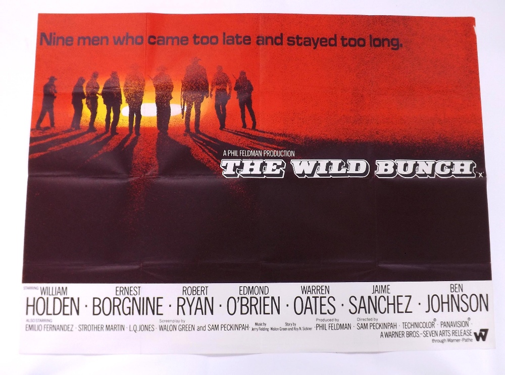 Original UK quad film poster for 'The Wild Bunch', 30" x 40"