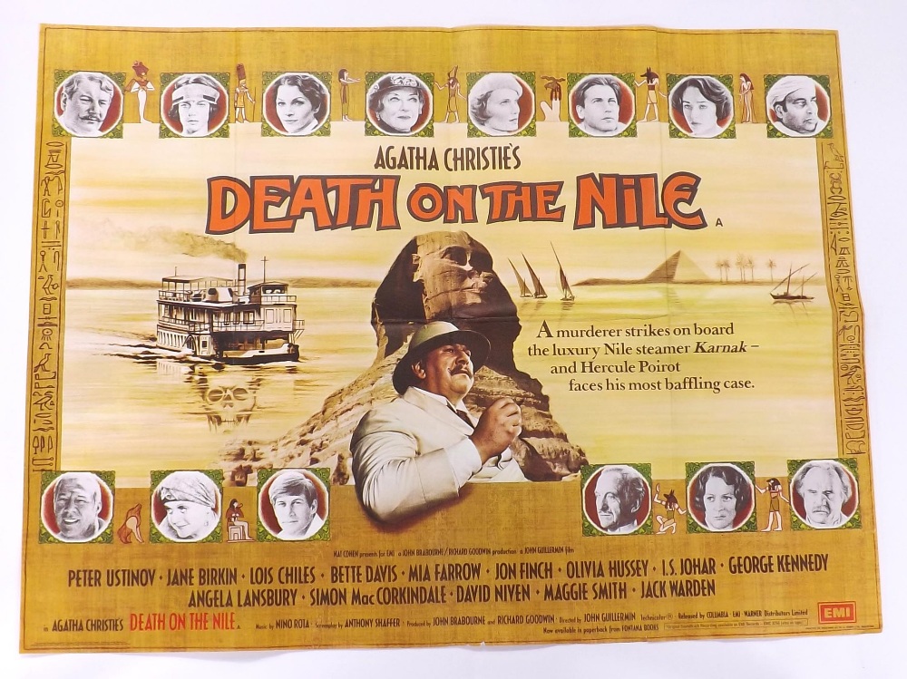Original UK quad poster for Agatha Christie's 'Death on the Nile', 30" x 40"