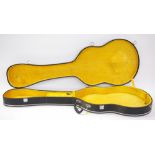 1970s guitar hard case suitable for a hollow body bass guitar (handle in need of attention)