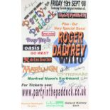 Bernie Marsden - autographed advertising sign for 'Party in the Paddock', Friday 19th September 2008