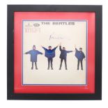 Paul McCartney - autographed Help! LP sleeve, mounted and framed display, 18.5" x 18.5"