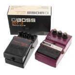 Boss MT-2 Metal Zone guitar pedal; together with a Dod FX56 American Metal guitar pedal (missing