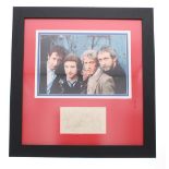 The Who - autographed mounted and framed display including Kenny Jones, 19.5" x 18.75"