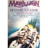 Bernie Marsden - Marillion - advertising poster for the single 'He Knows You Know', 60" x 40" (at