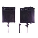 Bernie Marsden - pair of Yamaha SV10 PA speakers, a pair of Torque TS75H PA speakers and stands, a