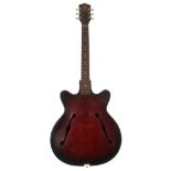 1950s Rosetti Lucky Star hollow body guitar in need of restoration