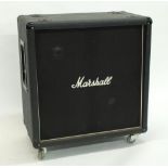 Marshall Model 8412 4 x 12 guitar amplifier speaker cabinet fitted with four various 12" speakers,
