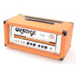 Orange Amplification TH100 Twin Channel guitar amplifier head, dust cover
