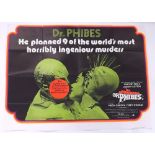 Original UK quad film poster for 'The Abominable Dr Phibes', 30" x 40"