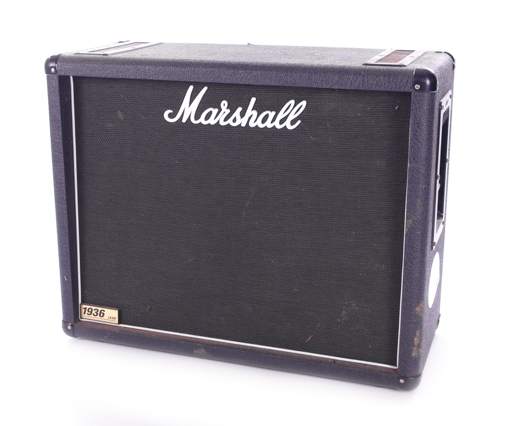 Bernie Marsden - 2007 Marshall 1936 2 x 12 guitar amplifier speaker cabinet, ser. no. M-2007-14-