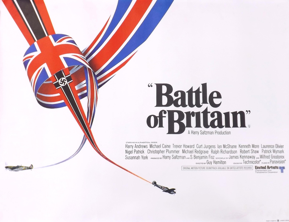 Original UK quad poster for United Artists 'Battle of Britain', 30" x 40"