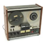 Teac A-2300SX two track reel-to-reel tape recorder, made in Japan, ser. no. 290549