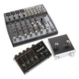 FX Audio Tube-01 valve hifi preamp; together with a Behringer Xenyx 1202 mixer and a Sound Lab WAM-