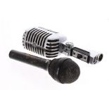 Shure 55SH Series II dynamic microphone; together with a AKG D80 microphone