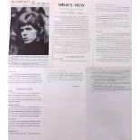 David Bowie - 1977 Decca press release, signed with dedication to the vendor to the front, within