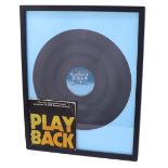 Abbey Road Studios - acetate vinyl from Abbey Road Studios, framed, with a statement of provenance