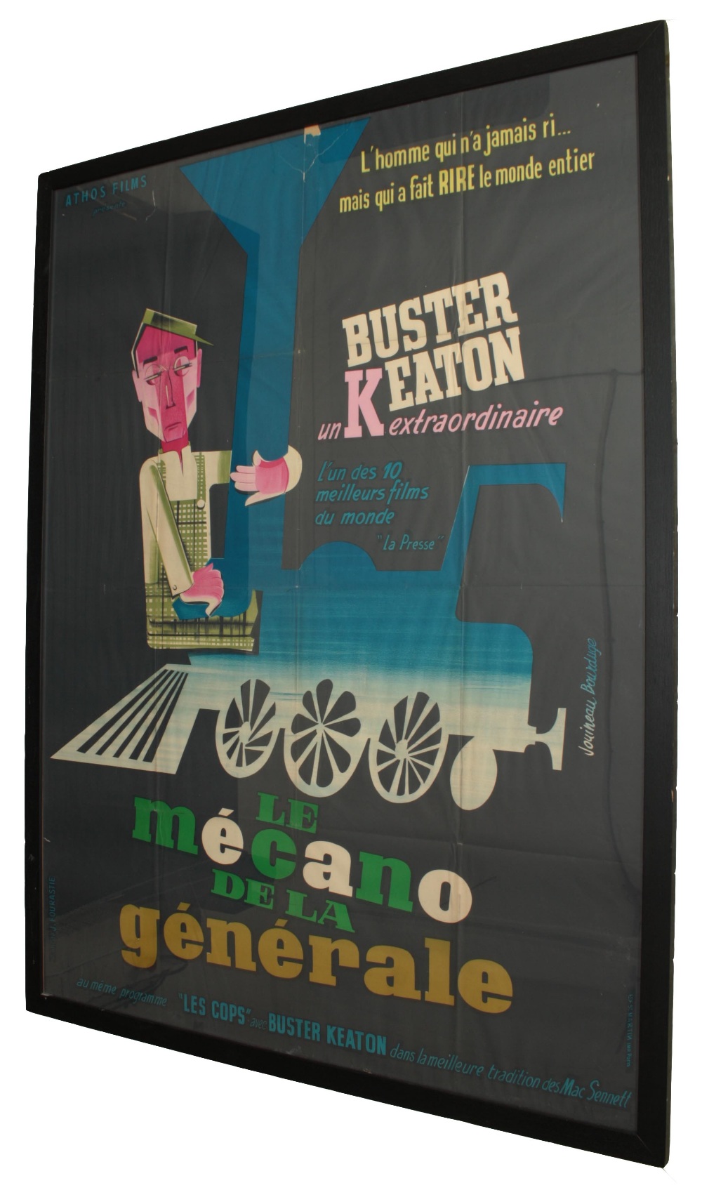 Buster Keaton - rare French subway poster for Buster Keaton's most renowned film 'The General', - Image 2 of 5