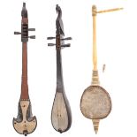 Three various interesting ethnic instruments in need of restoration (3)