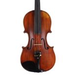 Contemporary Hungarian violin by and labelled Zsalt Sarkozi, Budapest 2015, 14 1/16", 35.70cm