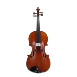 Early 20th century French Stradivari copy violin, 14 3/16", 36cm