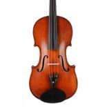 Late 19th century violin labelled M. Costelli, Paris, Luthier Artistique 189*, 14 1/16", 35.70cm