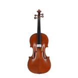 French three-quarter size violin circa 1910, 13 1/4", 33.70cm