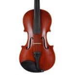 Good contemporary violin labelled Supplied and Adjusted by Cardiff Violins..., 14", 35.60cm