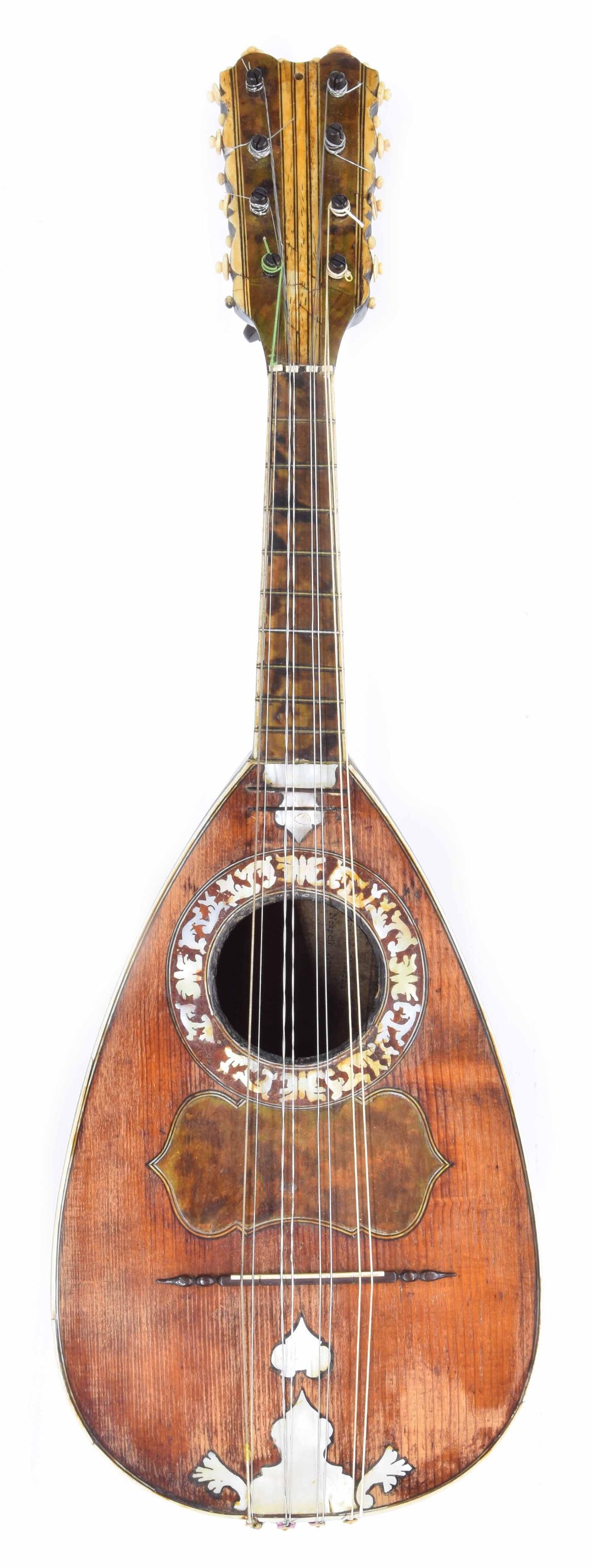 Neapolitan mandolin attributed to Antonio Vinaccia, Naples, the back of twenty-two fluted ribs,