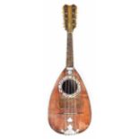 Neapolitan mandolin attributed to Antonio Vinaccia, Naples, the back of twenty-two fluted ribs,