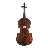 Late 19th century German violin, 14 1/4", 36.20cm